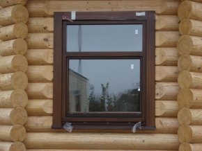 Пластиковые окна в деревянном доме (67 фото)